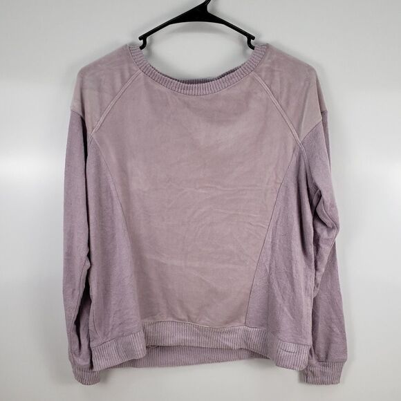 HIPPIE ROSE New Purple Velvet Raglan Sweater M - Picture 3 of 5